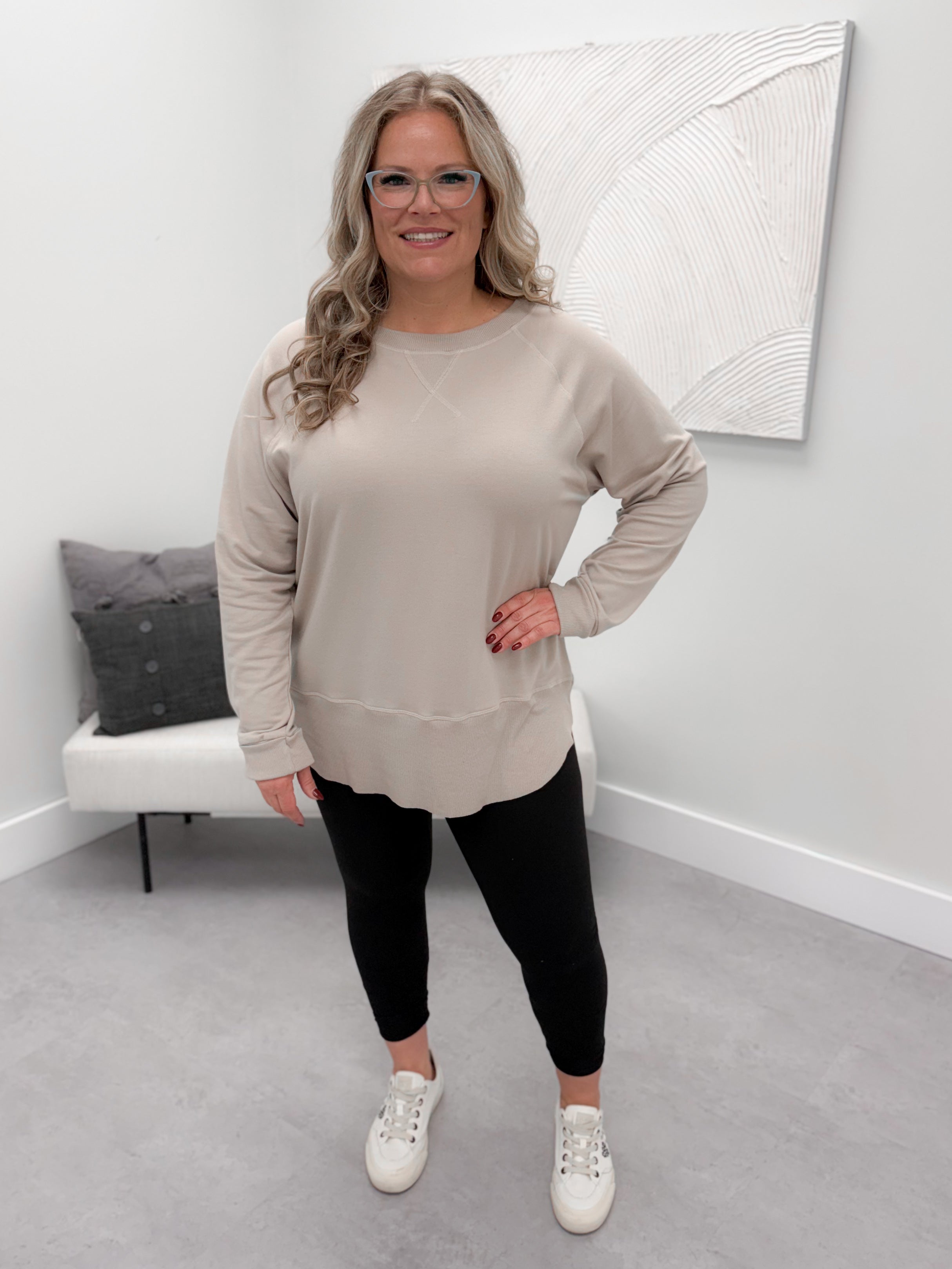 707 Long Sleeve in Stone by Twenty Nine The Label