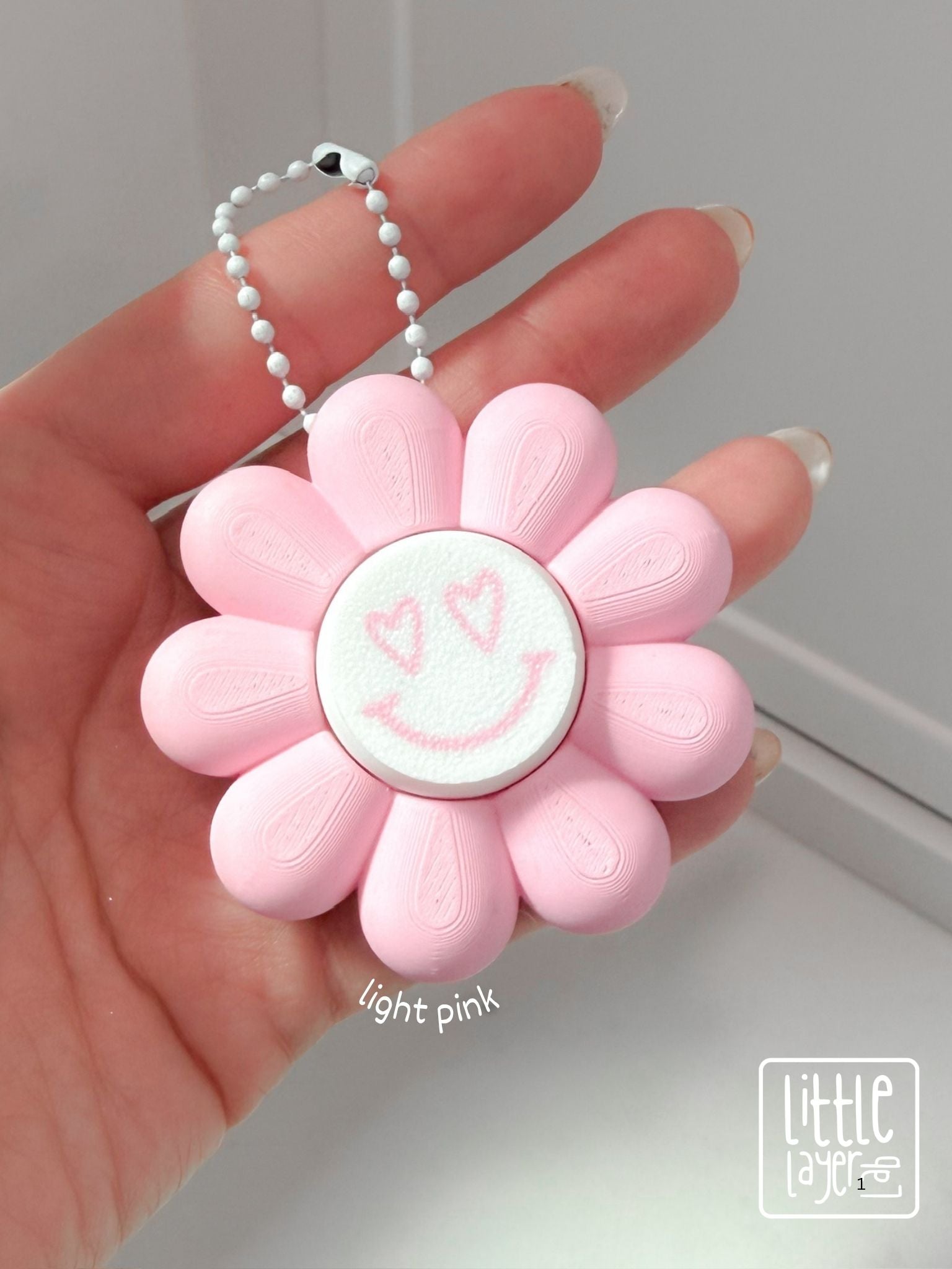 Flower Clicker Keychain