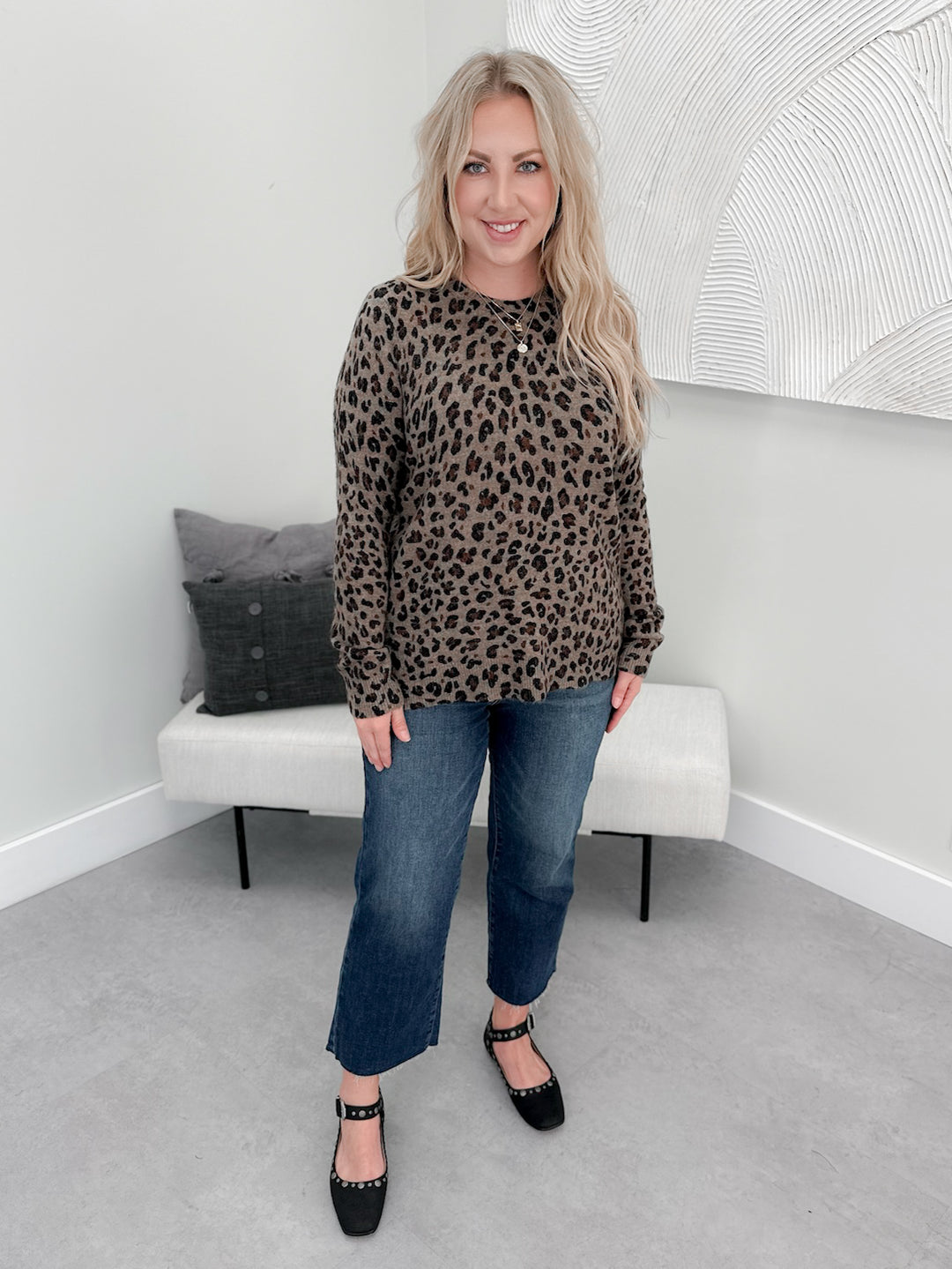 Seth Sweater in Leopard