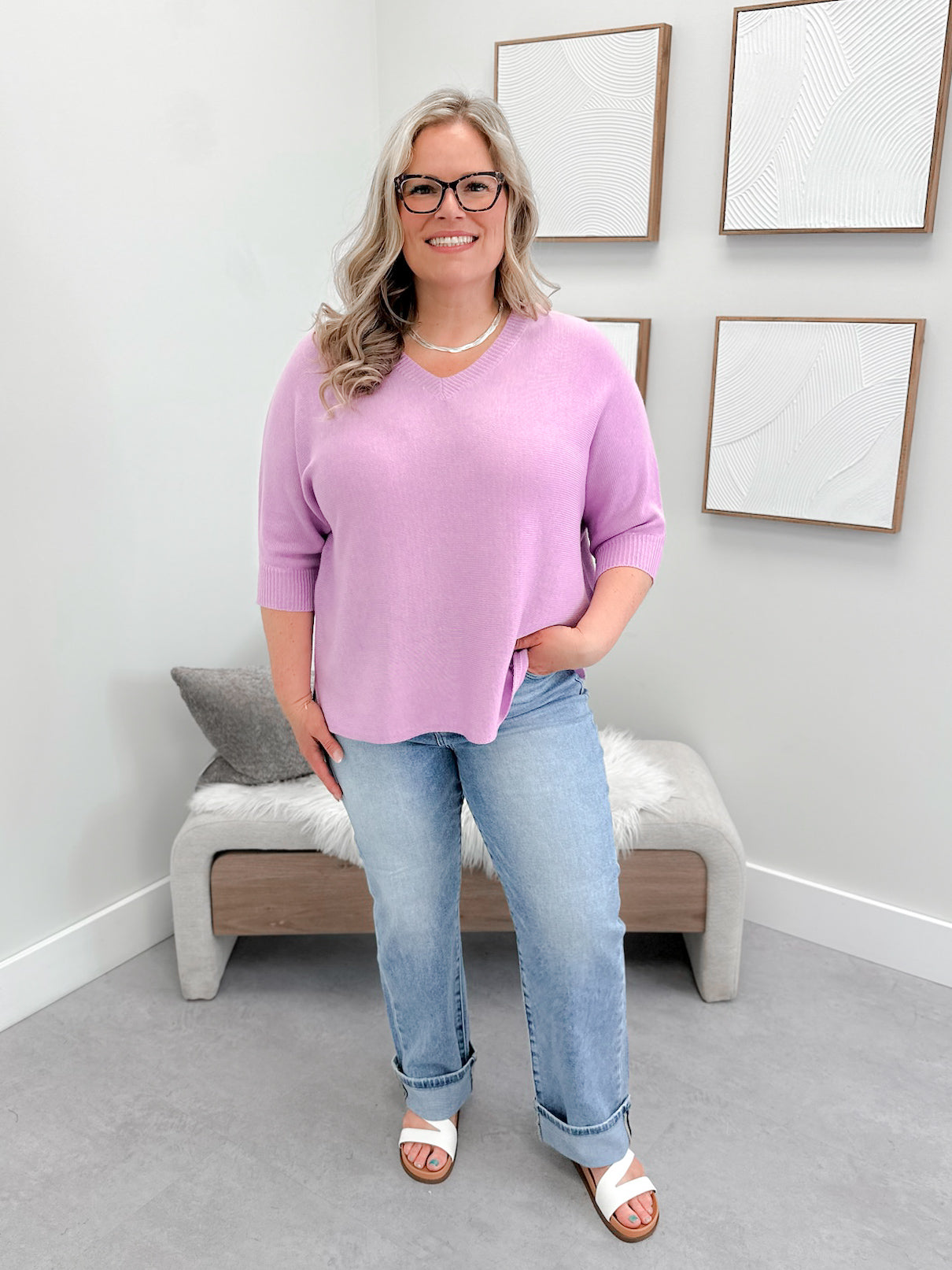Gabby Sweater in Lavender