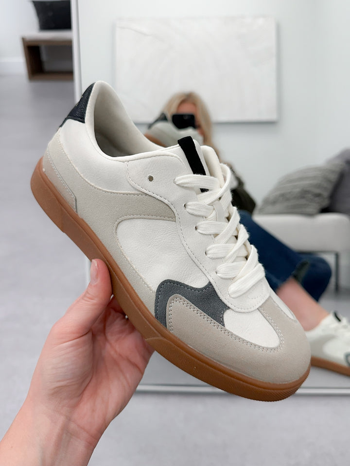 Tastic Lace Up Sneaker in White Sand by Blowfish