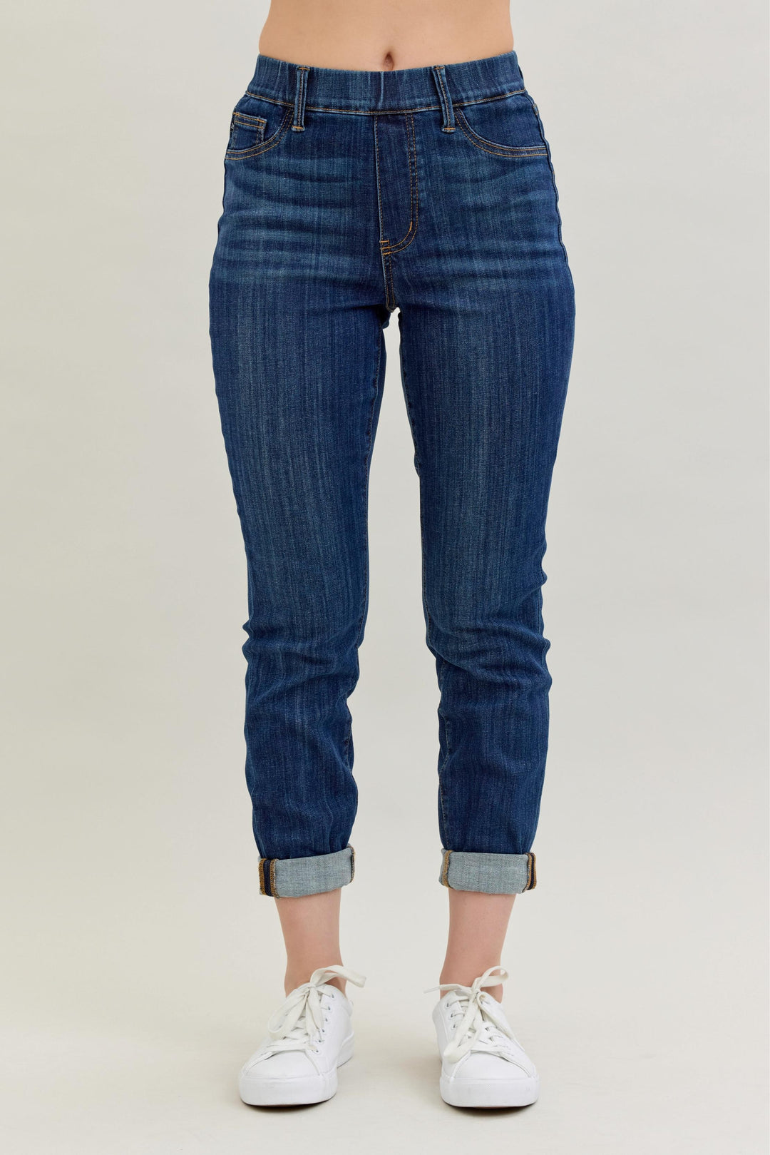 Pull On Jeans in Dark Wash by Judy Blue