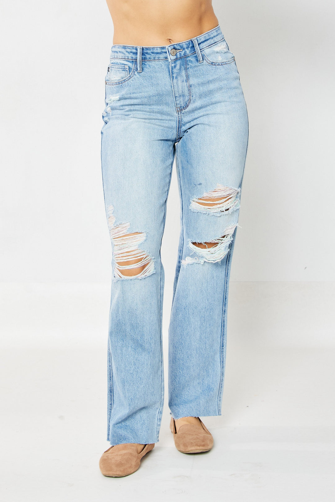 RIgid Magic Rainbow 90's Straight Jeans by Judy Blue