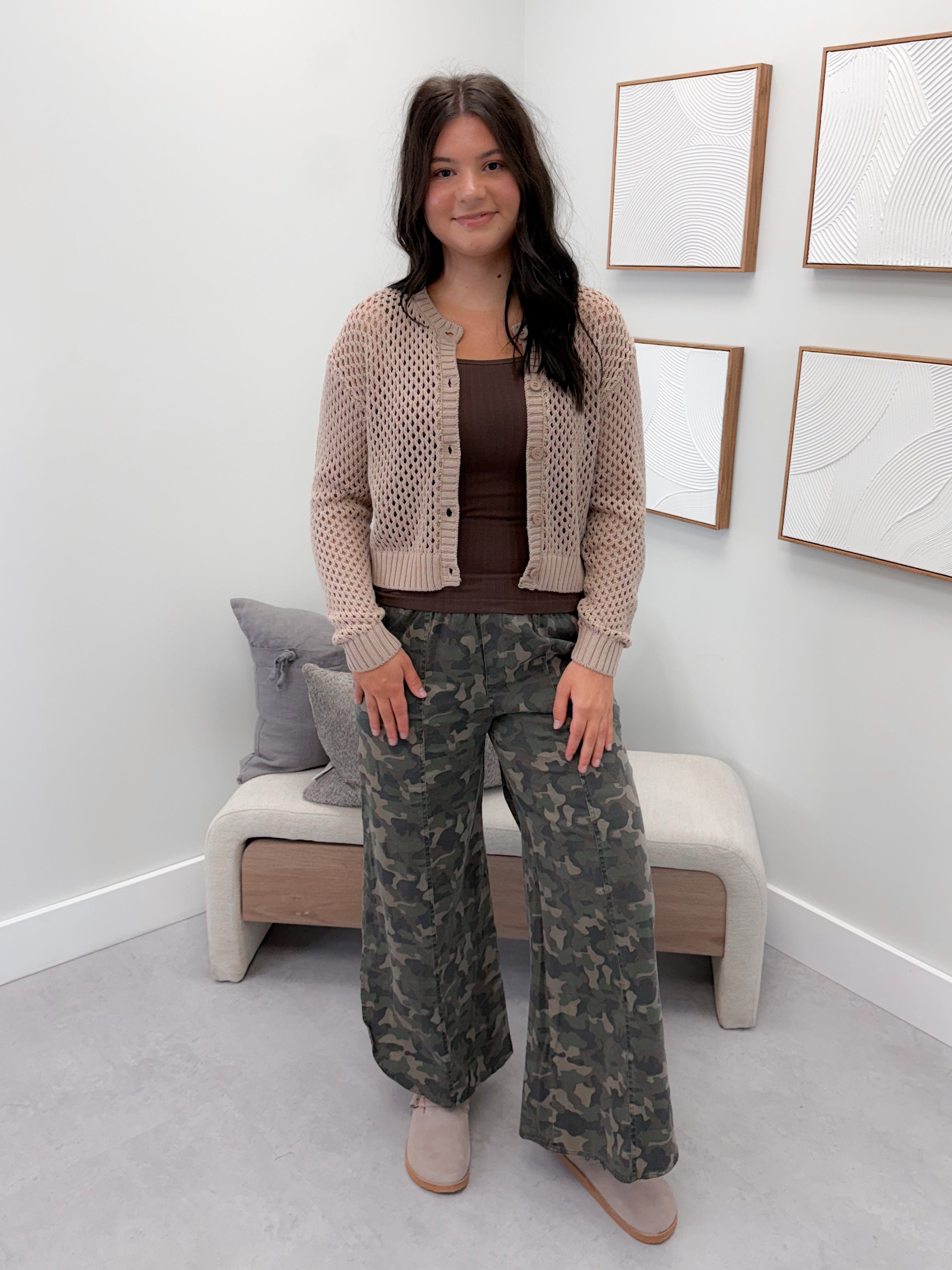 Kourtney Cardigan in Mocha