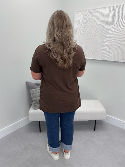 209 Tee in Espresso by Twenty Nine The Label