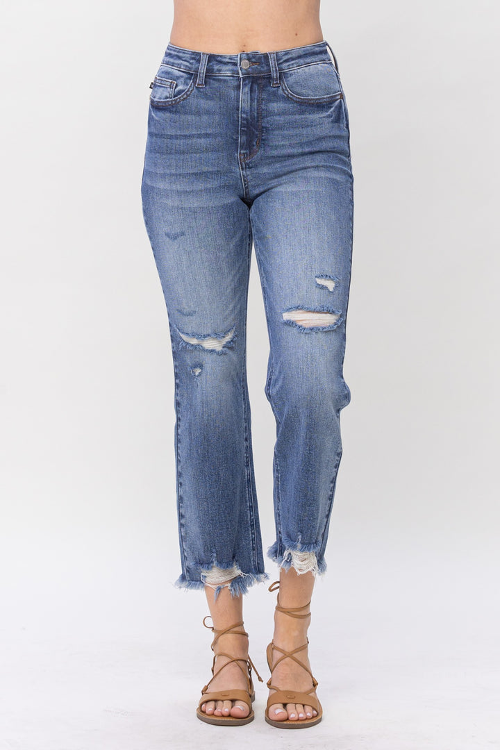 Amity Cropped High Rise Jeans by Judy Blue