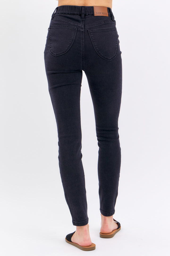 Twila Pull On Jeggings in Black by Judy Blue