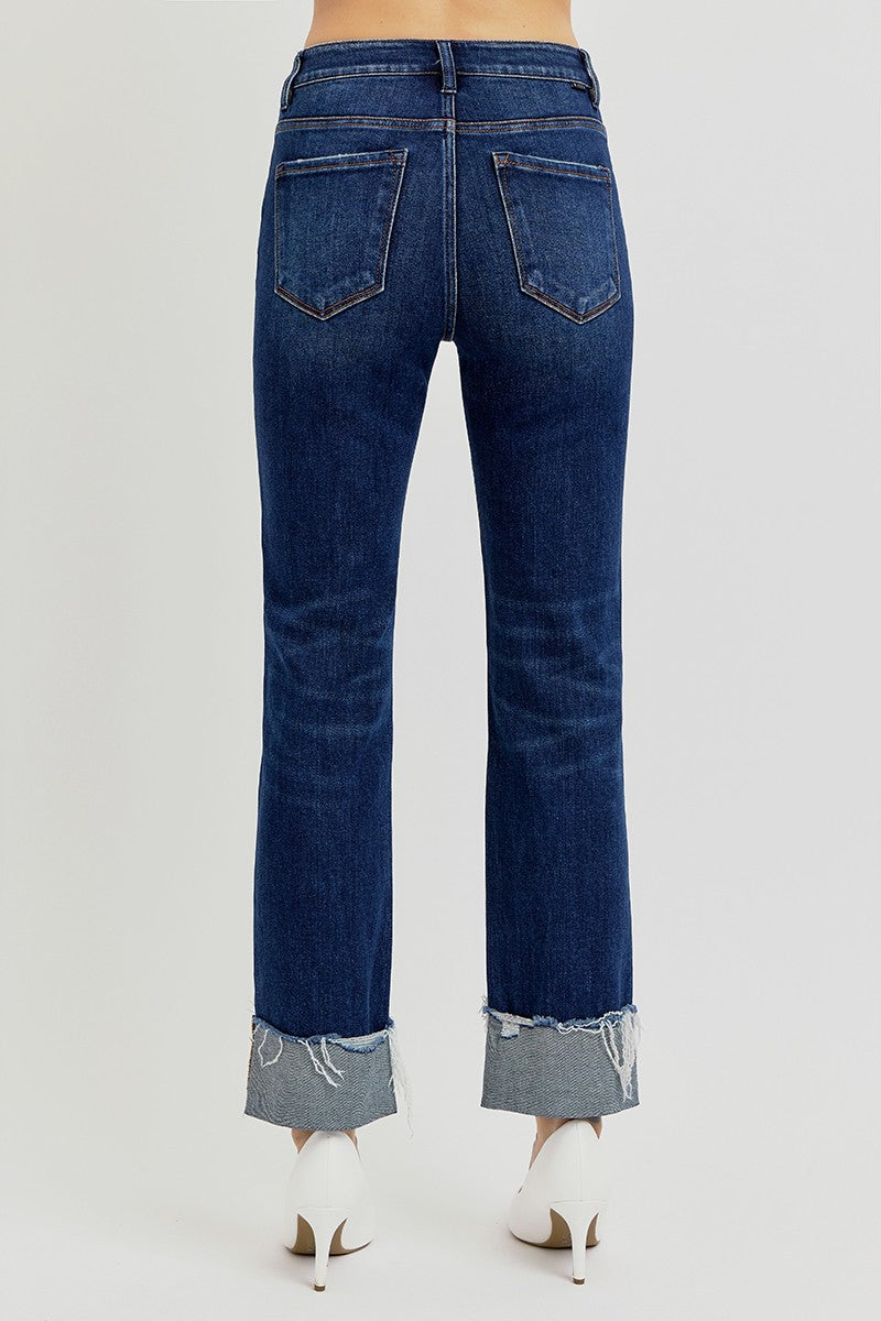Blythe Tummy Control Jeans in Dark Wash