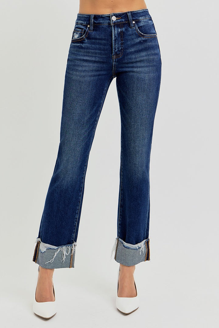 Blythe Tummy Control Jeans in Dark Wash