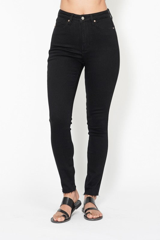 Ella Black Tummy Control Jeans by Judy Blue