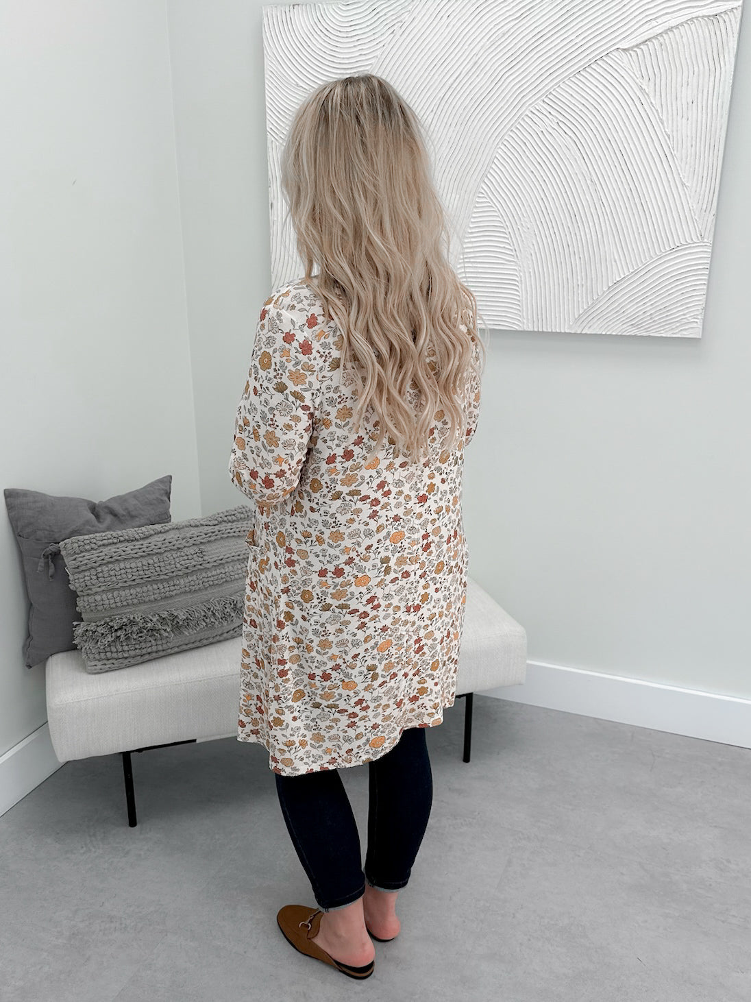 Classic Cardigan in Vintage Floral