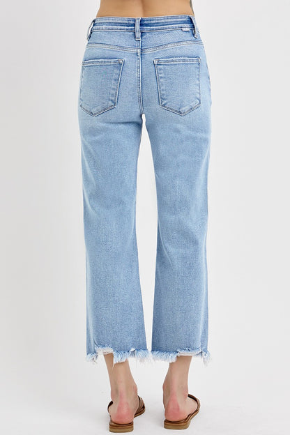 Dylan Cropped Straight Jeans by Risen