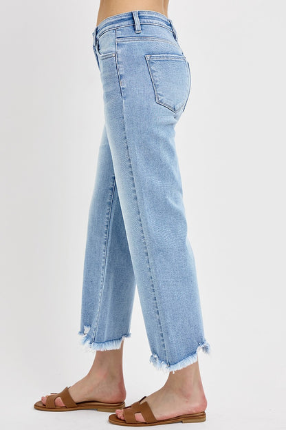 Dylan Cropped Straight Jeans by Risen