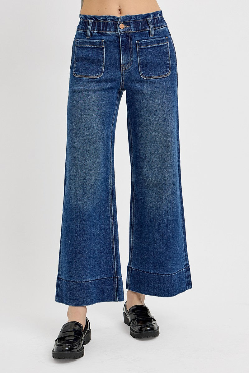 Raven Wide Leg Comfort Waist Jeans by Risen