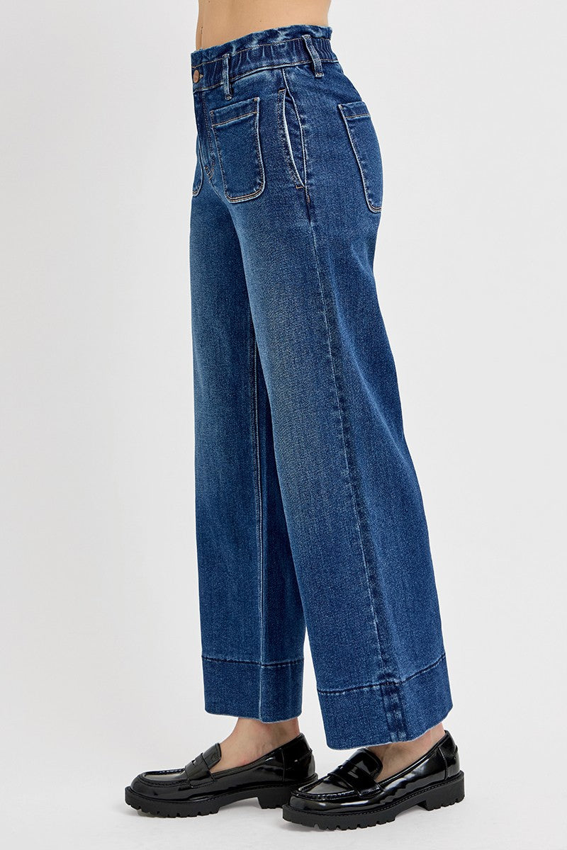 Raven Wide Leg Comfort Waist Jeans by Risen