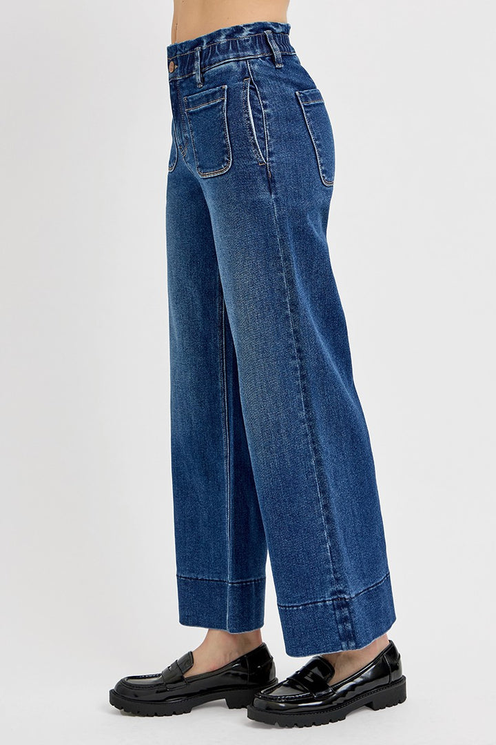 Raven Wide Leg Comfort Waist Jeans by Risen