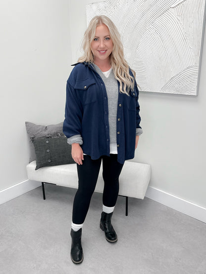 Janny Shacket in Navy