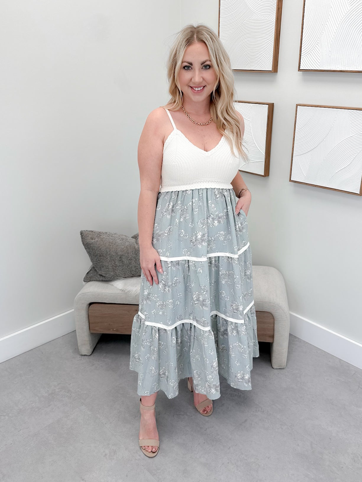 Giselle Dress in Mint