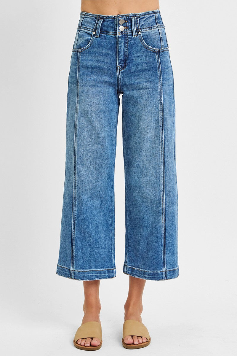 Kip Wide Leg Cropped Jeans by Risen