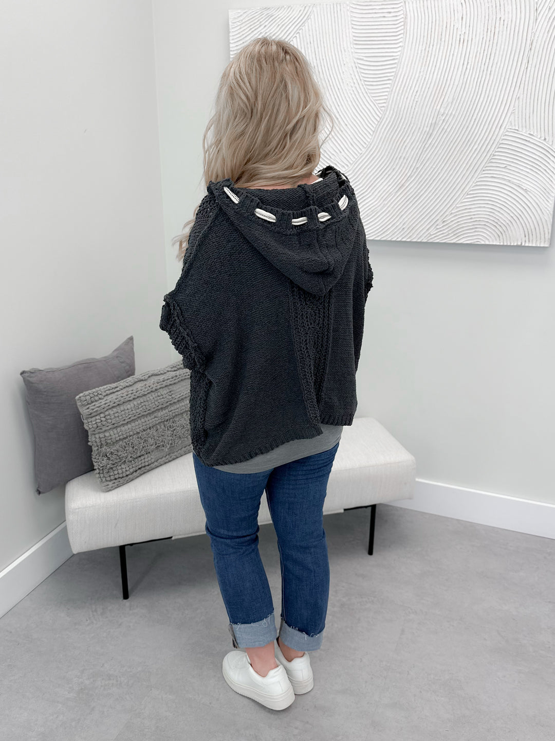 Hope Sweater Hoodie in Charcoal by Pol