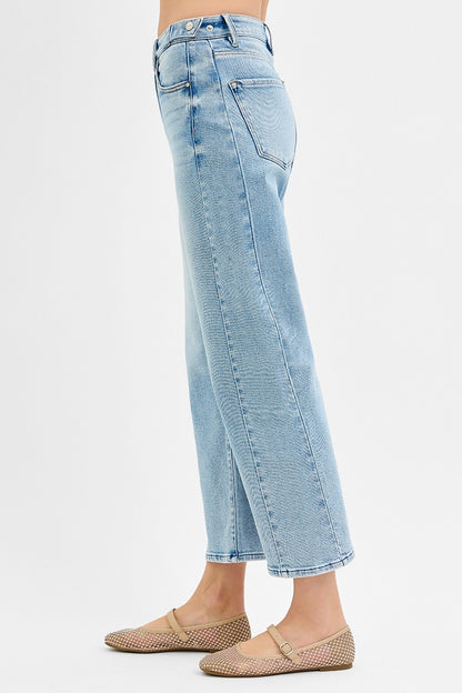 Berlin Cropped Barrel Jeans by Risen