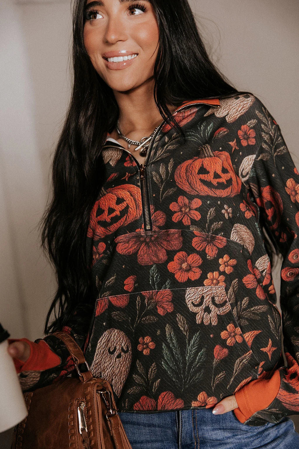 Haunted Harvest Halfzip by Ampersand Ave