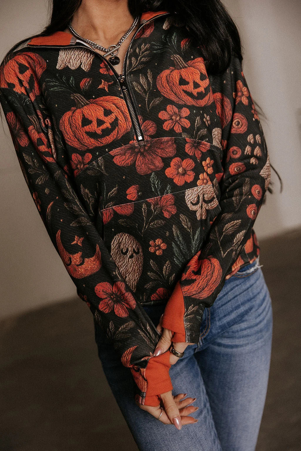 Haunted Harvest Halfzip by Ampersand Ave