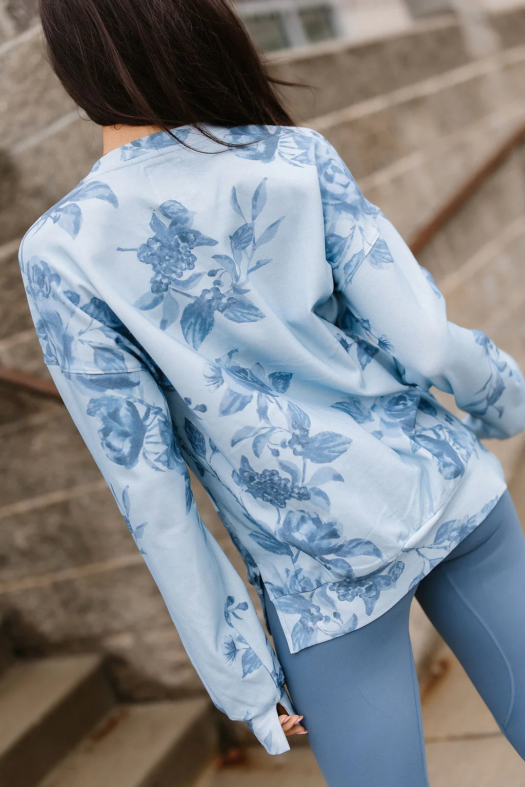 University Sideslit Pullover in Poolside by Ampersand Avenue