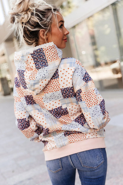 Everywhere Hoodie in Patchwork Lace by Ampersand Ave