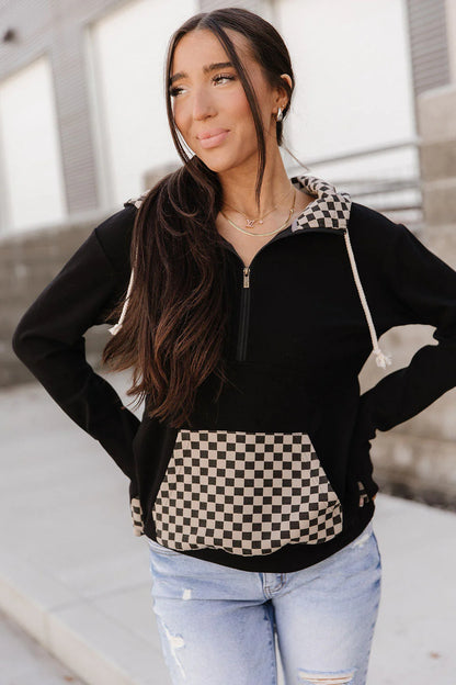 Half Zip Sweatshirt in New Horizons by Ampersand Avenue - L/O