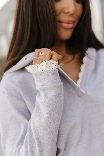 Henley Hoodie in Skyline Lace by Ampersand Ave