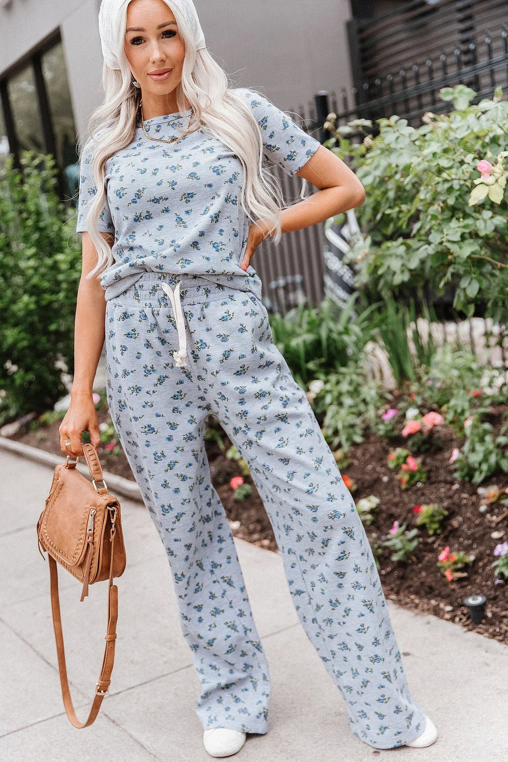 Waffle Lulu Tee in Garden Girl by Ampersand Avenue