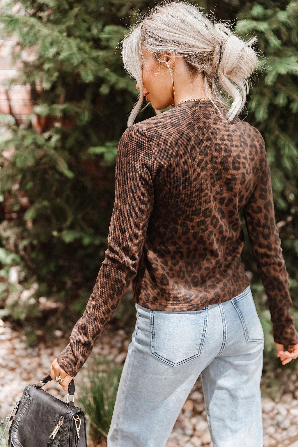 Button Front Long Sleeve Lulu in Roam Wild by Ampersand Ave