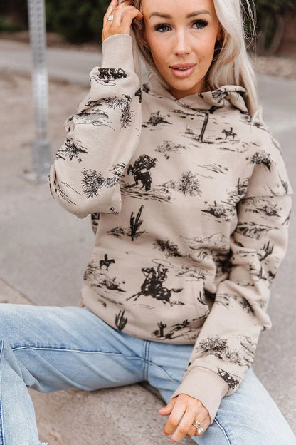 Everywear Hoodie in Cowboy Country by Ampersand Ave