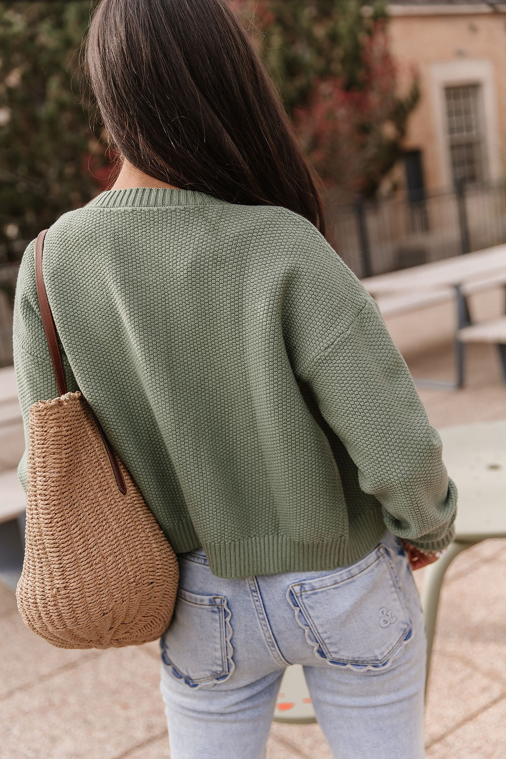 Cloud Knit Cardigan in Fern by Ampersand Avenue