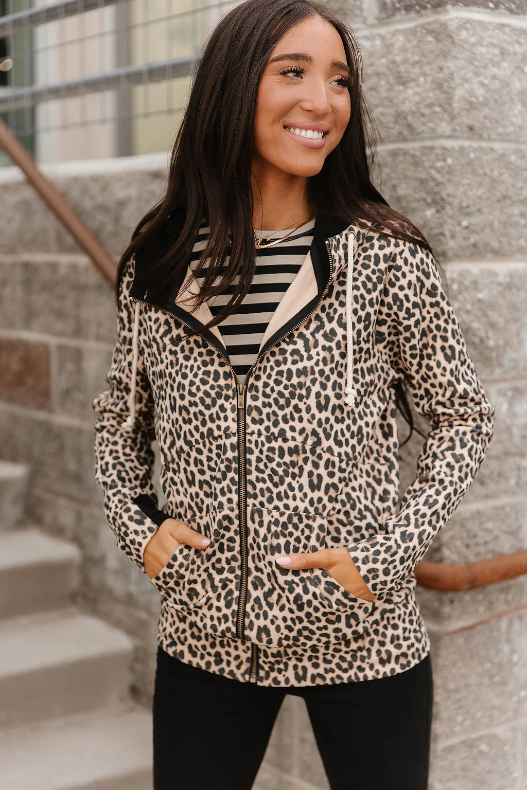 Fullzip Sweatshirt in Wild and Wanderlust by Ampersand Avenue