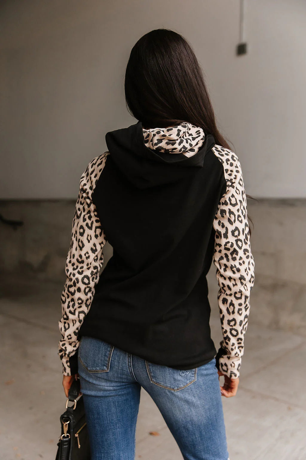 Doublehood Sweatshirt in Spotted Abroad by Ampersand Avenue