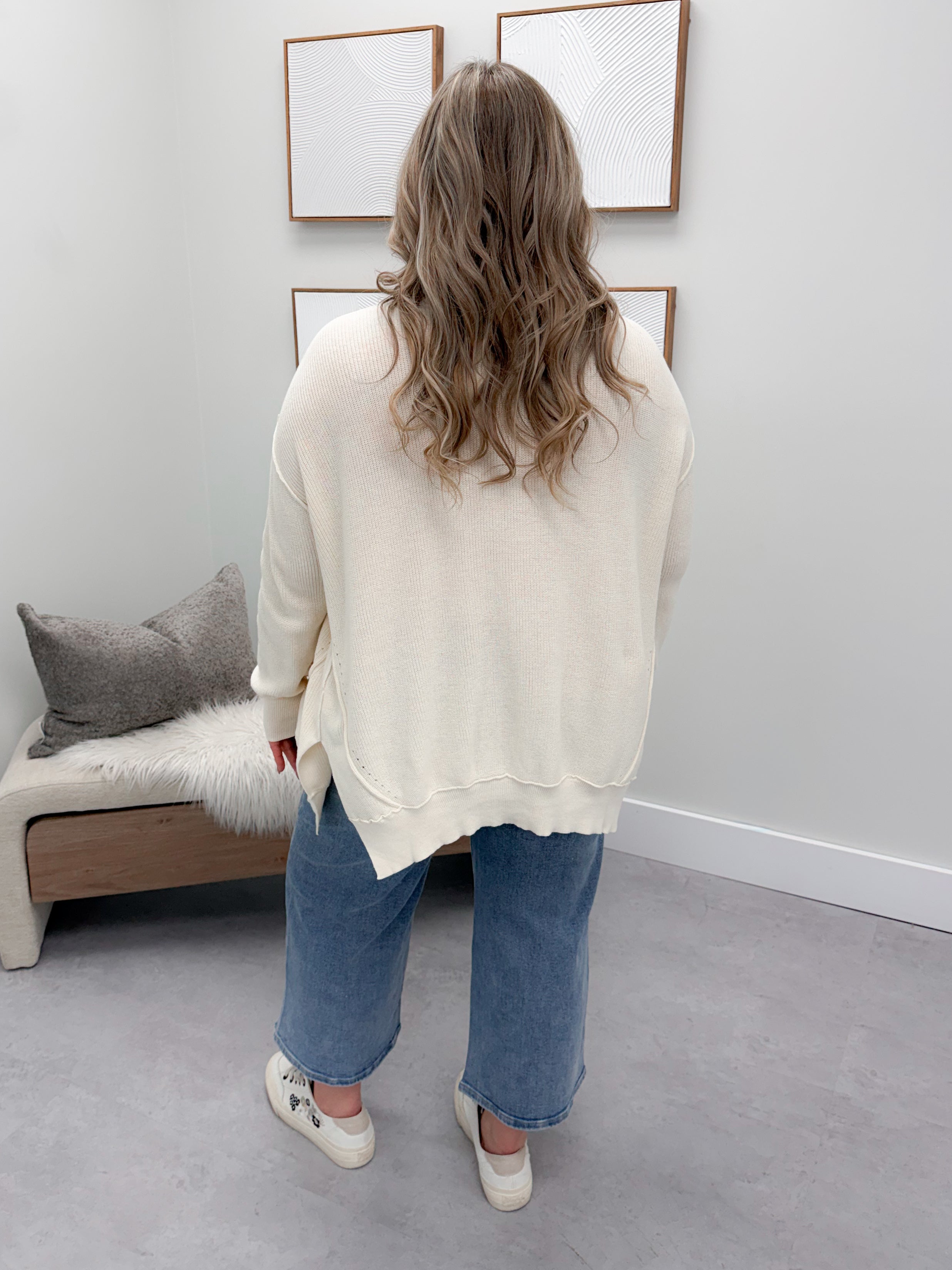 Cybil Cardigan in Vanilla