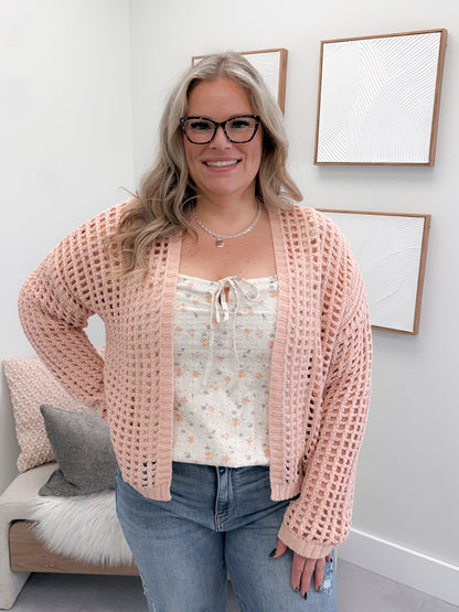 Endless Cardi in Peach