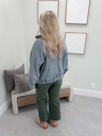 Marty Knit Indigo Jacket by Judy Blue