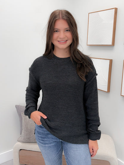 Caspar Sweater in Charcoal