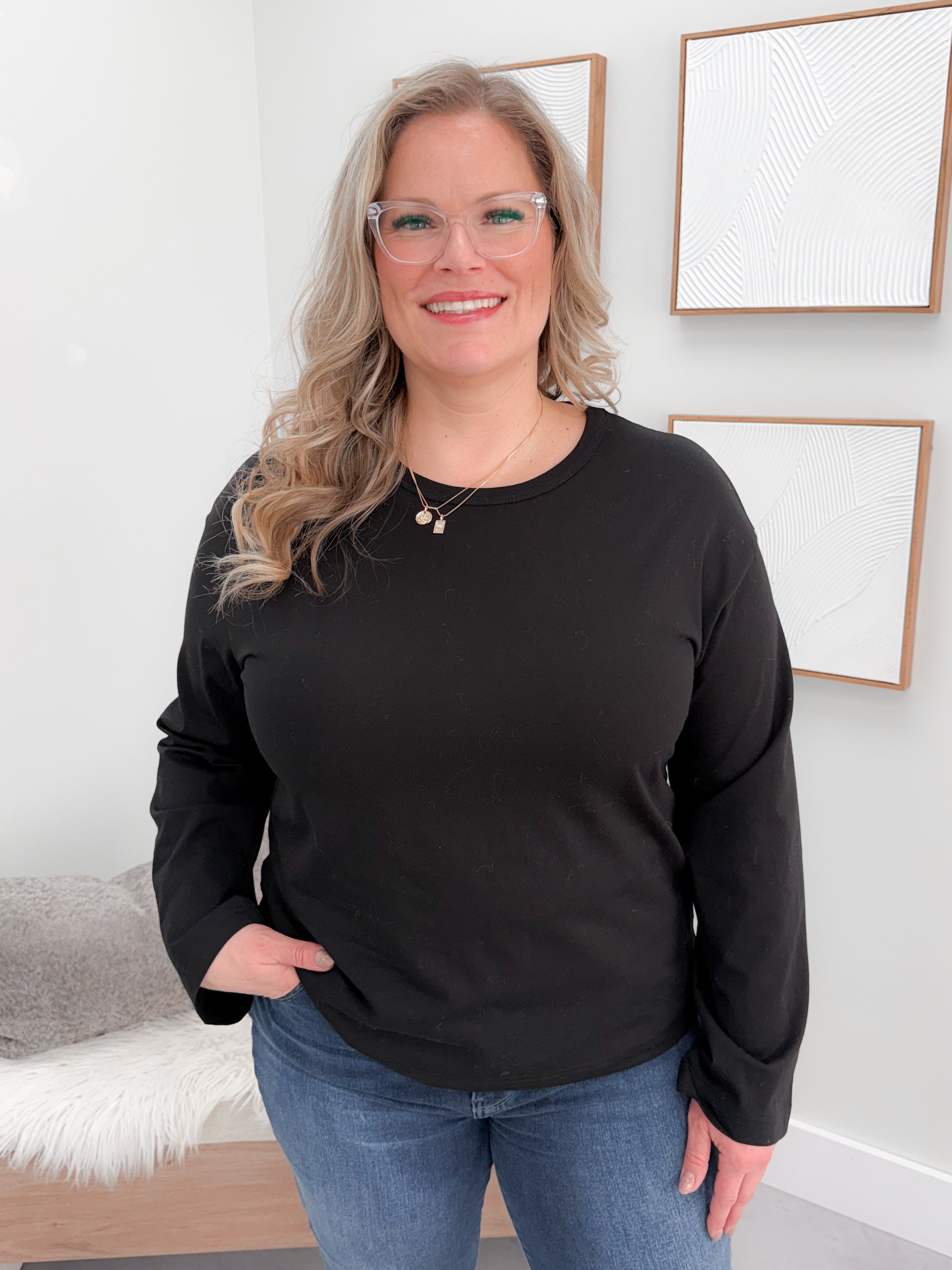 Carmen Long Sleeve in Black