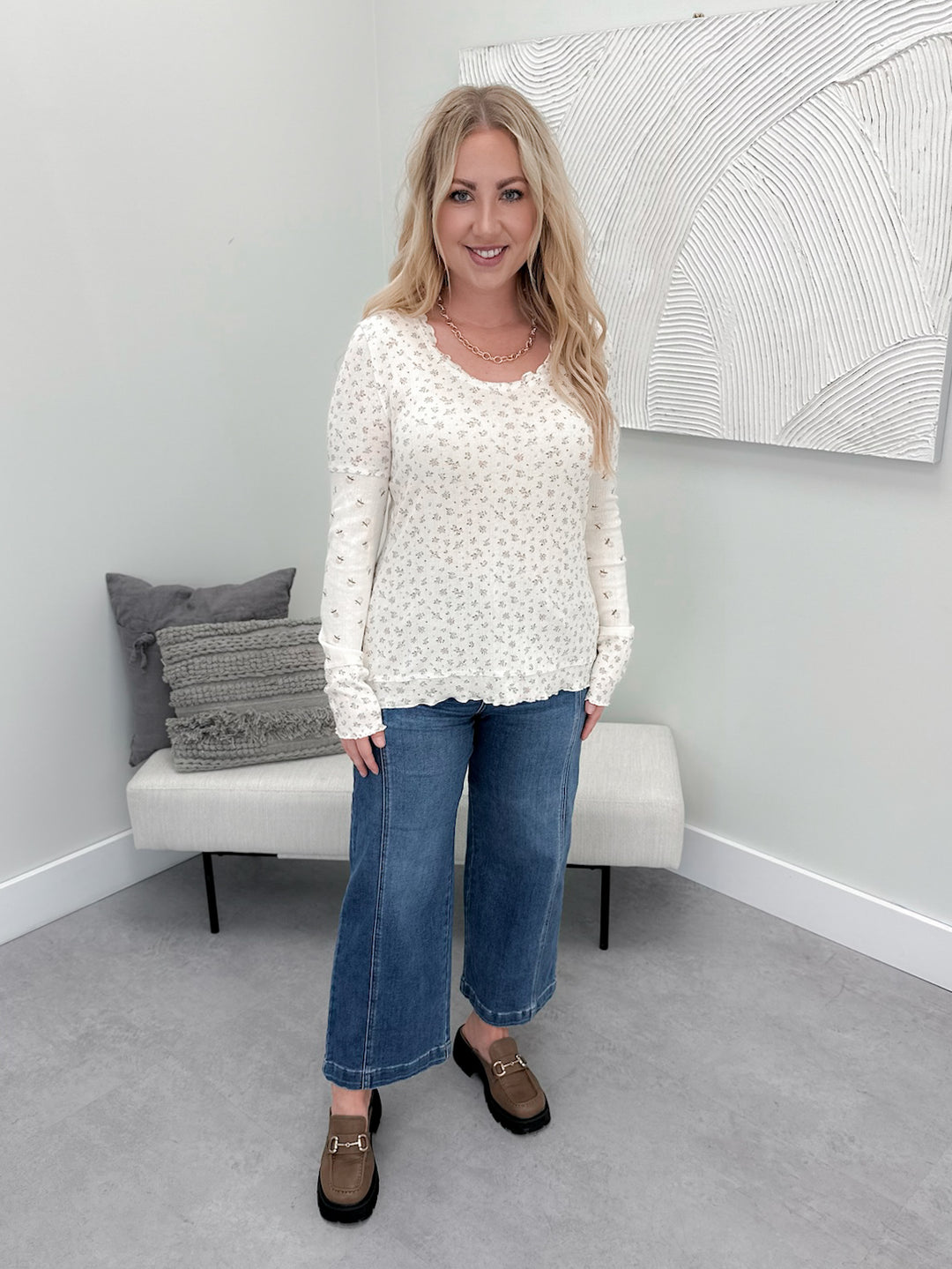 Marlow Long Sleeve in Blush Floral