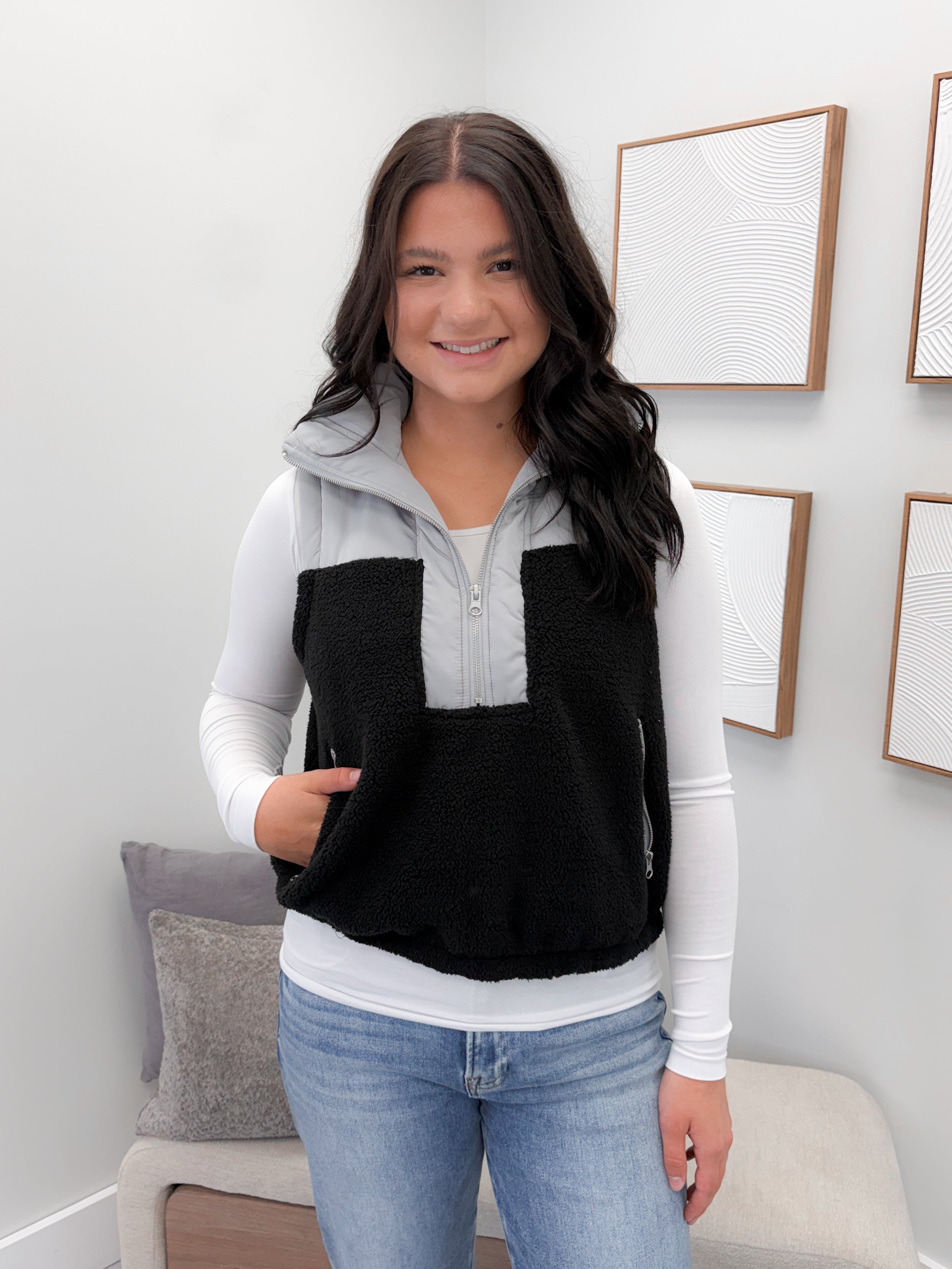 Tegan Vest in Black