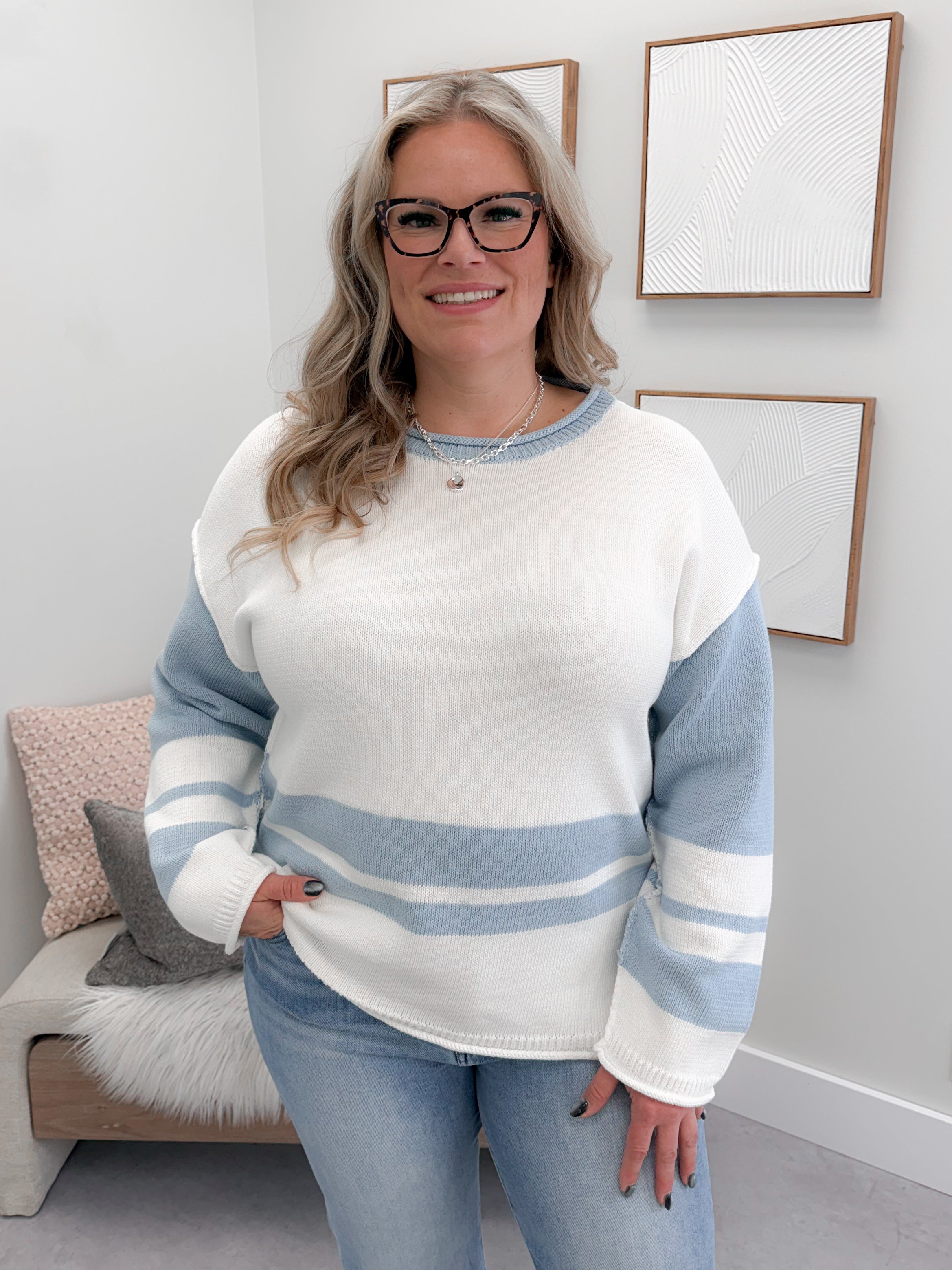Valley Sweater in Blue