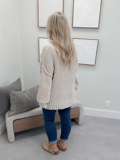 Mitchell Sweater in Ecru