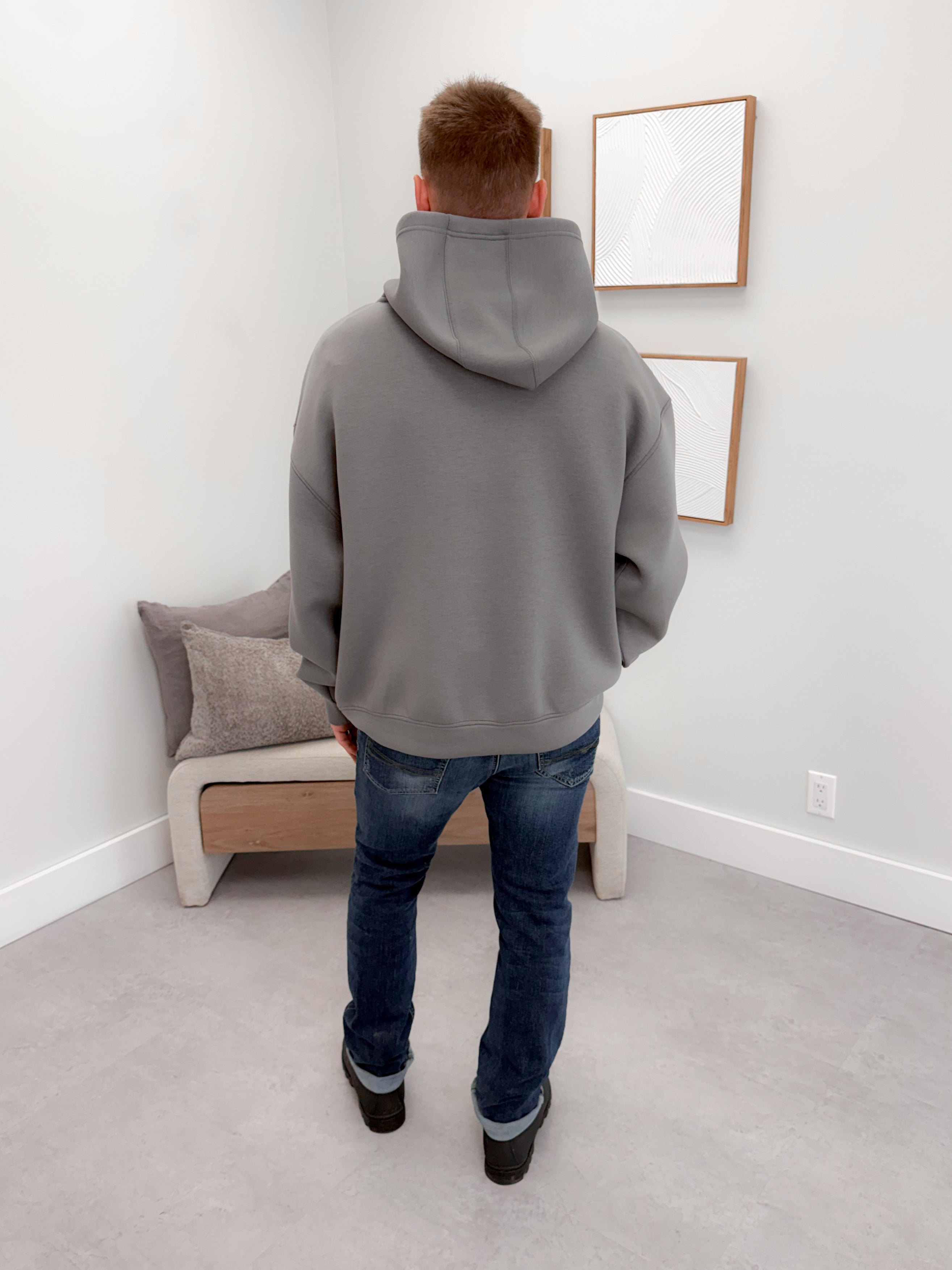 Mens Dunn Hoodie in Grey
