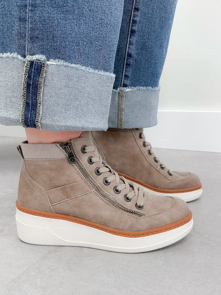 Camden Sneaker Wedge in Mushroom by Blowfish