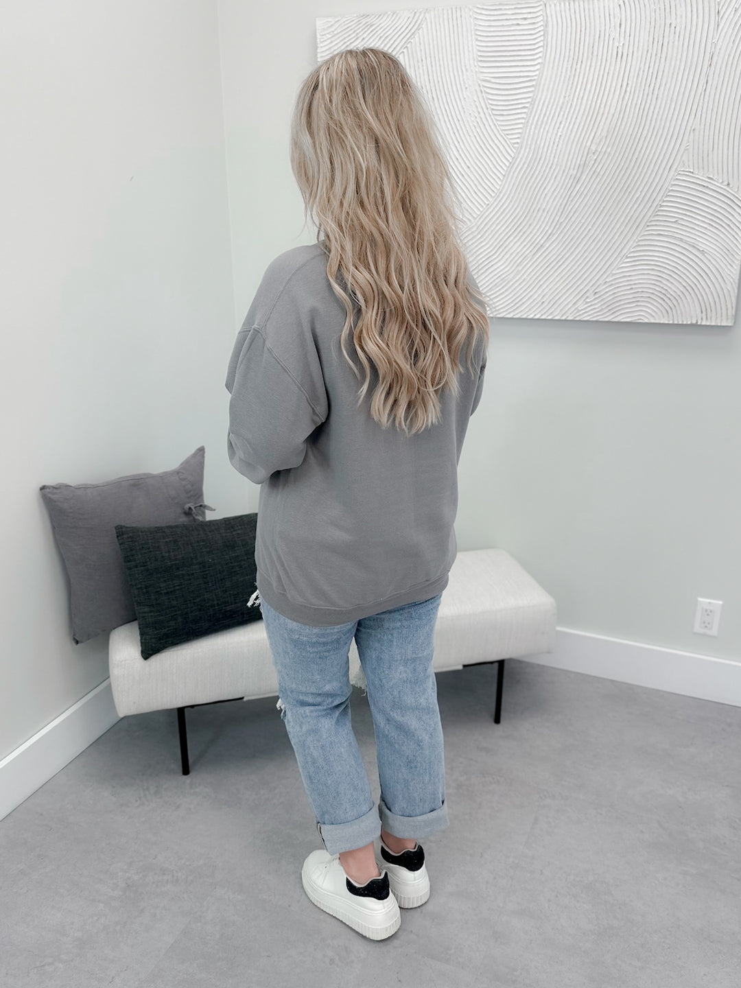 Adore Pullover in Grey by Ash + Antler