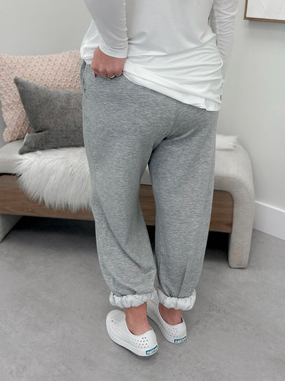 Comfy Scuba Joggers in Heather Grey
